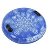 Snow Tube with Handle PVC 450lbs Load Bearing Blue White