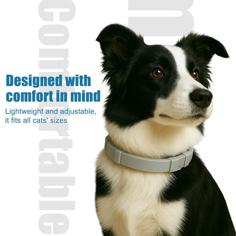 2-Pack Calming Dog Collars with Natural Essential Oils, Adjustable Waterproof