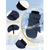 SATINIOR 2 Pairs Kids Snow Mittens Waterproof Winter Ski Gloves