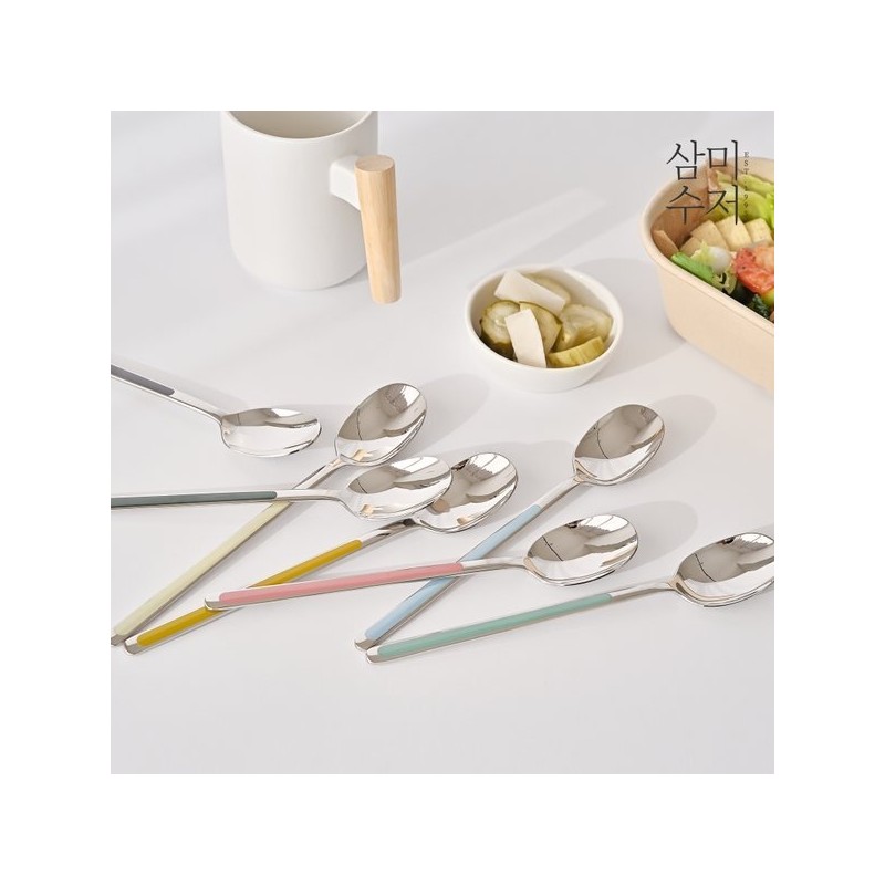 Sammi Cutlery 316 Stainless Steel Ara Color Ceramic Cutlery Set