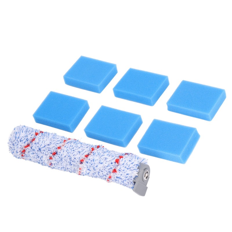 Brush Roller Filter Sponges Set for HF10E‑01 Vacuum Cleaner Part