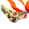 1x Orange 4.5m Ratchet Tie Down Straps - Heavy-Duty Car