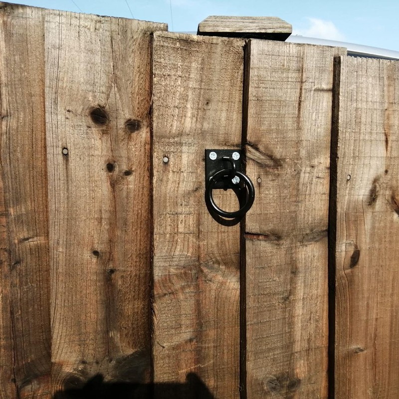 SUL Heavy Duty Ring on Plate with Black Coating, Horse