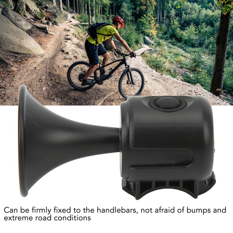 Electric Bike Horn USB Charging 120dB Anti Aging ABS PC