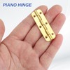 MECCANIXITY Small Piano Hinge 180Degree Jewelry Box Hinges with Screws