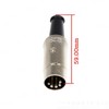 Cube-LED 5-pin DIN plug soldered audio MIDI cable connector -