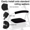 Unisex Rollator Walker Seat and Backrest Rollbar Covers Universal Soft