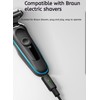 WITRN USB-C to Braun Shaver Charging Adapter, Compatible with Series