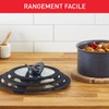 Tefal Ingenio Glass Lid 16 cm Space Saving Storage Folding