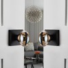 dairazan Champagne-Gold Glass Door Knobs - 2 Pack Non-Turning Single