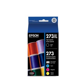 Epson T273XL-BCS Claria Cartridge Ink, 5 Pack