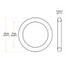 sourcing map Pack of 10 flanges disc nitrile rubber O-rings