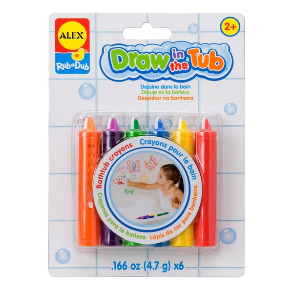 Alex Rub a Dub Draw in the Tub Crayons Kids Bath Activity