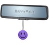 HappyBalls Happy Purple Smiley Face Car Decor Rear-View Mirror Hanging