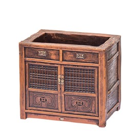 Retro Radio Flowerpot Resin Planter Decorative Vase for Home Office Decoration