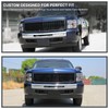 Spec-D Tuning Black Grill Grille Compatible with 2007-2013 Chevy Silverado