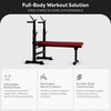 BalanceFrom Adjustable Folding Multifunctional Workout Station Adjustable Olympic Workout Bench