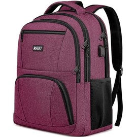 RJEU School Backpack Girls Teenagers Backpack School Laptop Backpack for Women Daypacks for 15.6 Inch Laptop Business Backpack with USB Charging Port