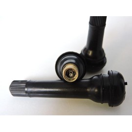 100 Pcs TR414 Tire Valve Stem Black Rubber Snap-in Valves, Tubeless Valve Stems Suit for 0.453 inch Rim Holes on Standard Vehicle Tires - ONE Free Valve Core Removal - MSY VALVE (TR414-100)