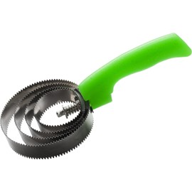 Unbekannt Round Feather Curry Comb with Glitter Handle - Green