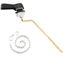 iFealClear Universal Side Toilet Flush Hnadle Replacement, Angle Mount Toilet Handle Replacement Compatible with Kohler, American Standard, TOTO, Mansfield, Solid Brass, Chrome