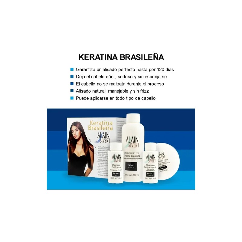 Alain Sivert Keratina Brasileña Profesional Alisado Perfec