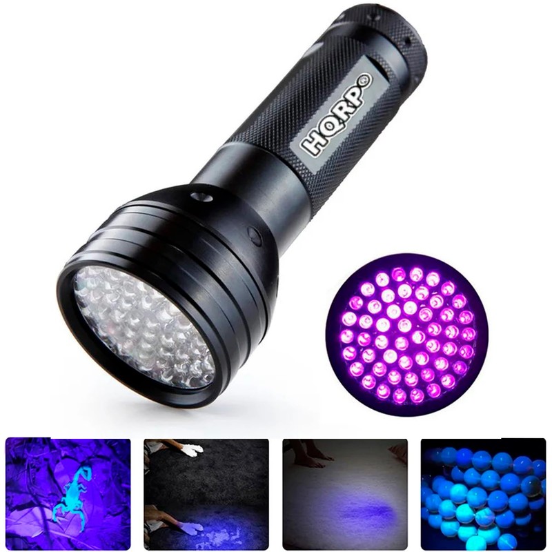 HQRP 390 nM 51 LED Flashlight Blacklight for Hotel Room