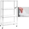 Catalina Creations EFINE 4-Shelf Wire Shelving Rack, Chrome Shelving Units