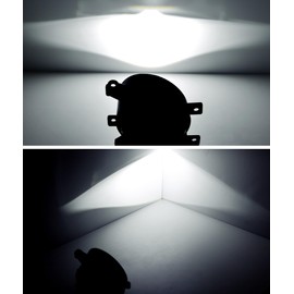 iJDMTOY OE-Replace Xenon White 24W High Power LED Projector Fog Light Lamps w/High/Low Beams, Compatible With Infiniti Q50 Q60 QX60 etc, Compatible With Nissan Murano Maxima, etc