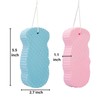 [2count]3D Bath Sponge,Fish Scale Bath Sponge,Mud and Ash Scrubbing Sponge,Exfoliating