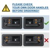 APPERFiT Exterior & Interior Door Handles w/Keepers Compatible with Jeep