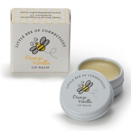 All Natural Beeswax Lip Balm - 0.25oz - By Little Bee of Connecticut (Orange Vanilla)