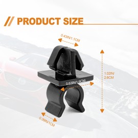 20PCS Car Hood Support Rod Holder Clip, Compatible with Mazda 3 6 CX-3 CX-30 CX-5 CX-7 MX-30 EV 2007-On, L206-56-652A L20656652A