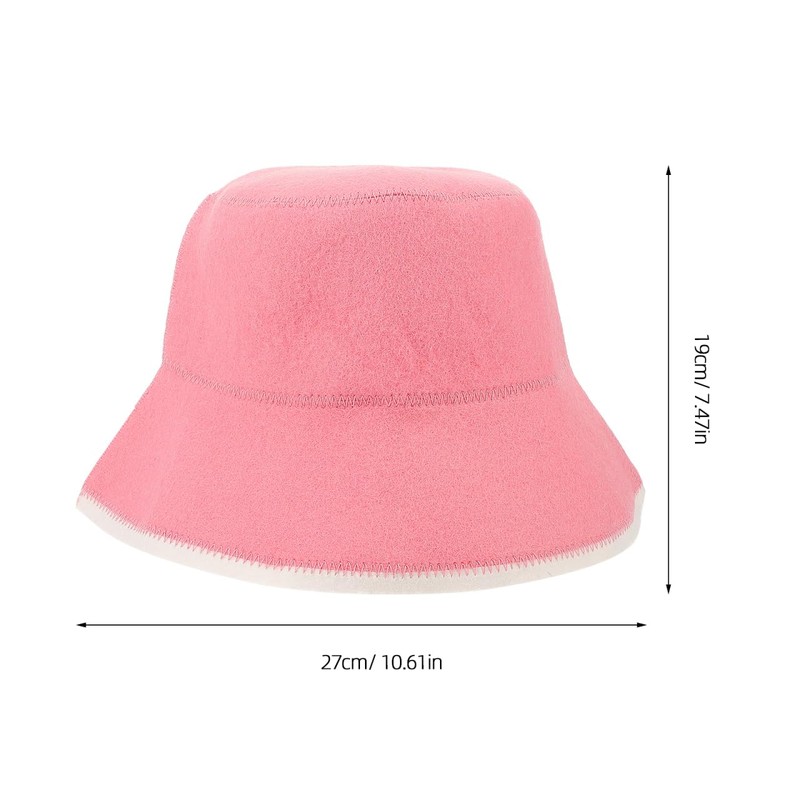 ORFOFE Sauna Hat Bath Cap Sauna Hats Wool Shower Hat