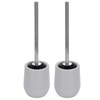 2sets Toilet Bowl Cleaner Brush Lockable Thread Convenient Practical Efficient