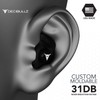 Decibullz - Custom Molded Earplugs, 31dB Highest NRR, Comfortable Hearing