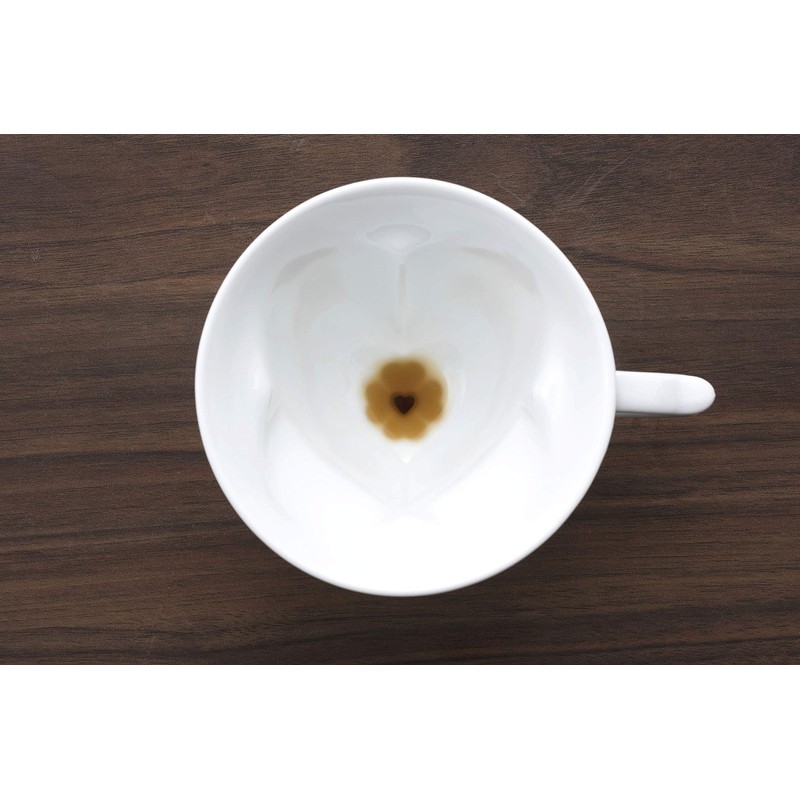Claire Hasamiyaki Crystal Carving Story Cup & Saucer, White
