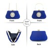 Fioeyr Ladies Clutch Sparkling Evening Handbag Shoulder Bags Glittering Elegant