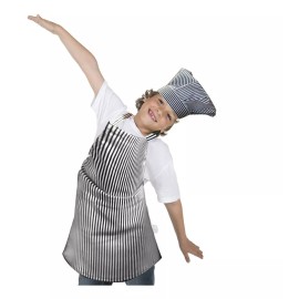EKR Mandil O Delantal  Cocinero Y Gorro Para Niño(a)  Talla 4-8