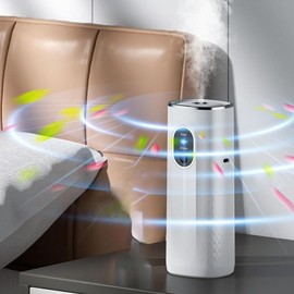 Aromatherapy Humidifier, 50ml Essential Oil Diffuser for Indoor Rooms, Timed for 5 10 25min with Intermittent Mist, Portable and Silent Aroma Diffuser for Home Office Study Room