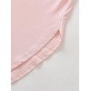 Latuza Women's Soft Viscose Short Sleeves Long Nightgown, Light Pink,