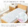 Simple Fresh Smooth Cotton Gauze Bed Pad, Single (Blue), 39.4
