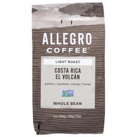 Allegro Coffee, Coffee Costa Rica El Volcan Whole Bean, 12 Ounce