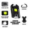 LED Small Flashlight, 500Lumens Bright Mini Keychain Light, Portable USB
