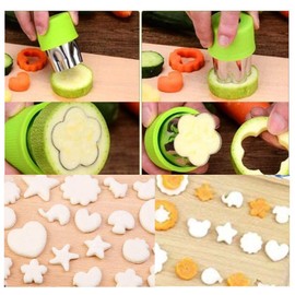 Naisfei 27 Pcs Sandwich Cutter and Sealer Set for Kids,Sandwiches Vegetable Fruit Cutters Set for Kids, with Flower, Star, HeartShapesFood Grade Stainless Steel Mini Cookie Cutters.