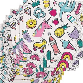Unique Favorite Things Birthday Beverage Napkins, 16Ct