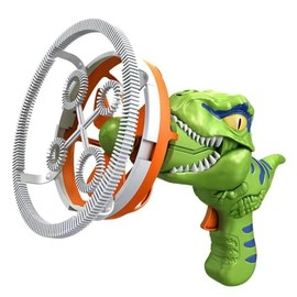 Pistola de burbujas, ametralladora de burbujas de dinosaurio para niños, blaster de burbujas, burbujas con solución de burbujas de 250 ml para niños y