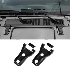 JeCar Hood Hinge Trim Covers Exterior Accessories Compatible with Jeep Wrangler 2018-2023 JL JLU, Black