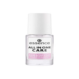 essence cosmetics All in one care base and top coat, multitalent, nail care, transparent, nourishing, natural, without acetone, vegan, microplastic particles free (8 ml)