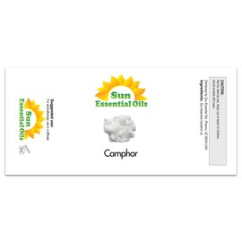 Sun Essential Oils – 16 oz Camphor Essential Oil with Dropper for Diffuser, Skin, Aromatherapy Massage, Humidifier, Crisp Scent for Candle, Lotion & Soap Making, Room Fragrance
